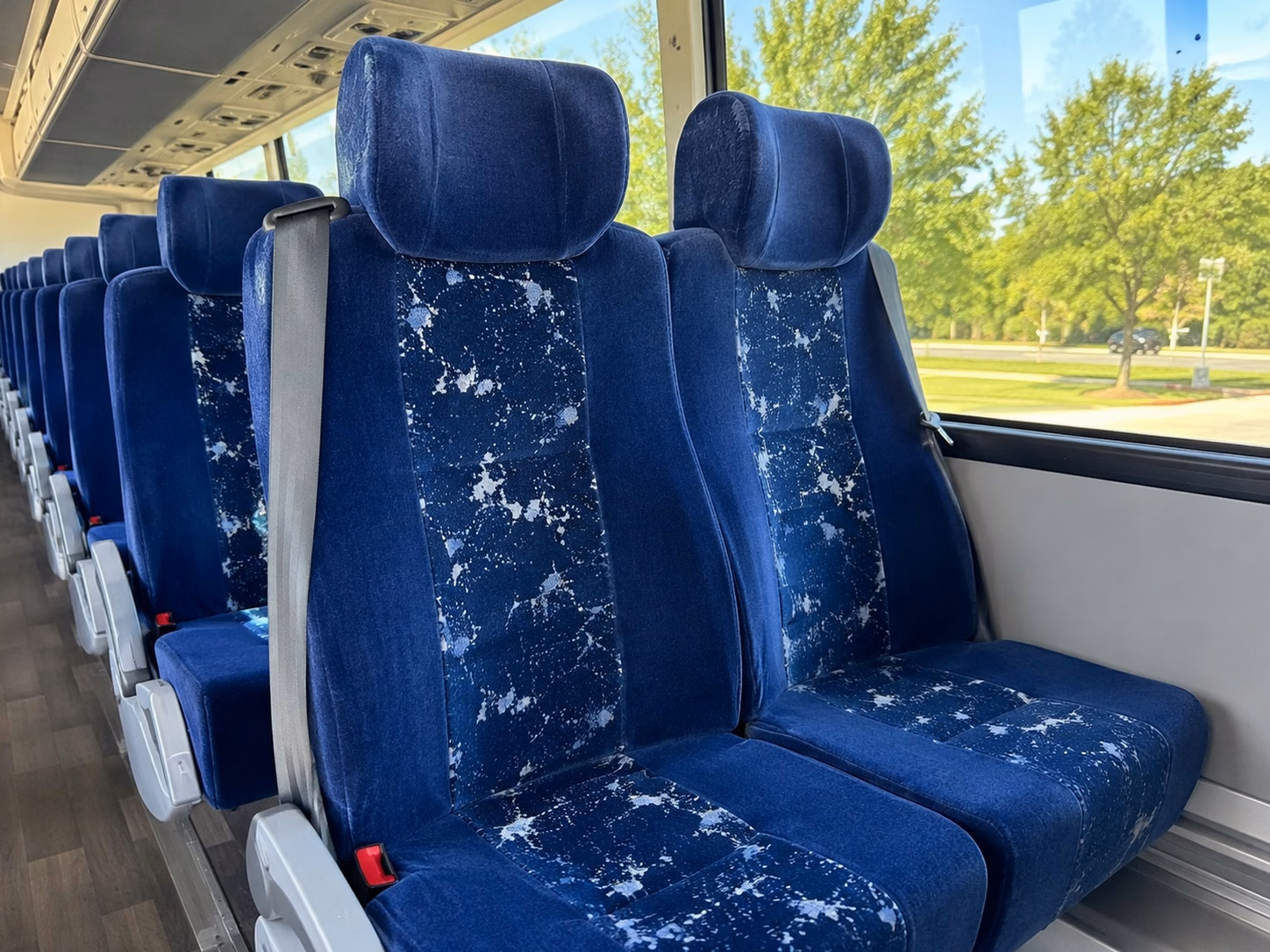 bakersfield charter bus rental interior