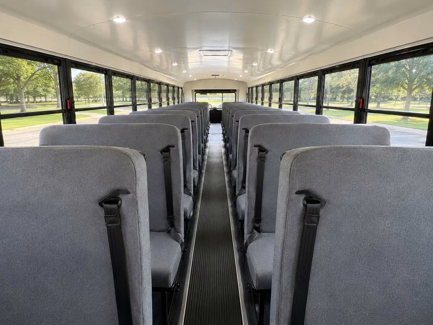 school bus inside