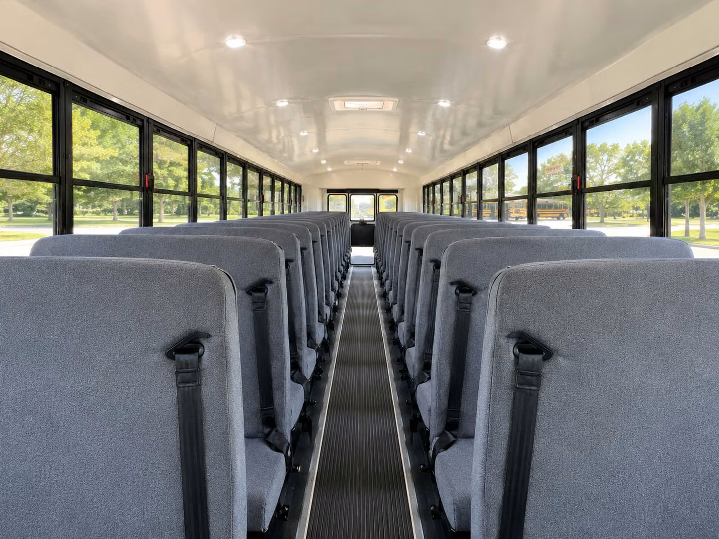 school bus interior